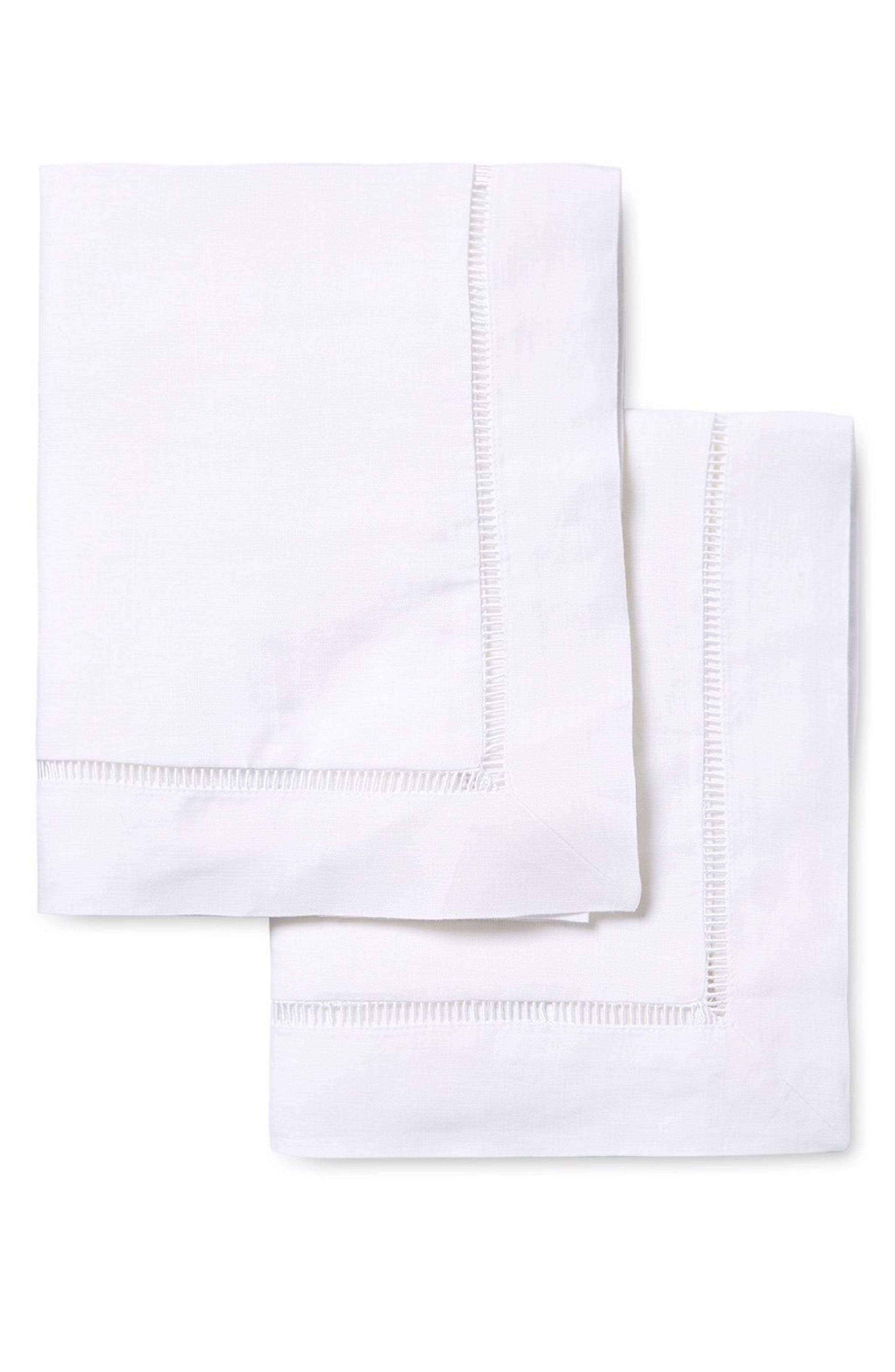 MELANGE HOME Linen Ladder Trim Pillow Sham - Set of 2