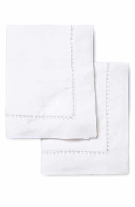 MELANGE HOME Linen Ladder Trim Pillow Sham - Set of 2