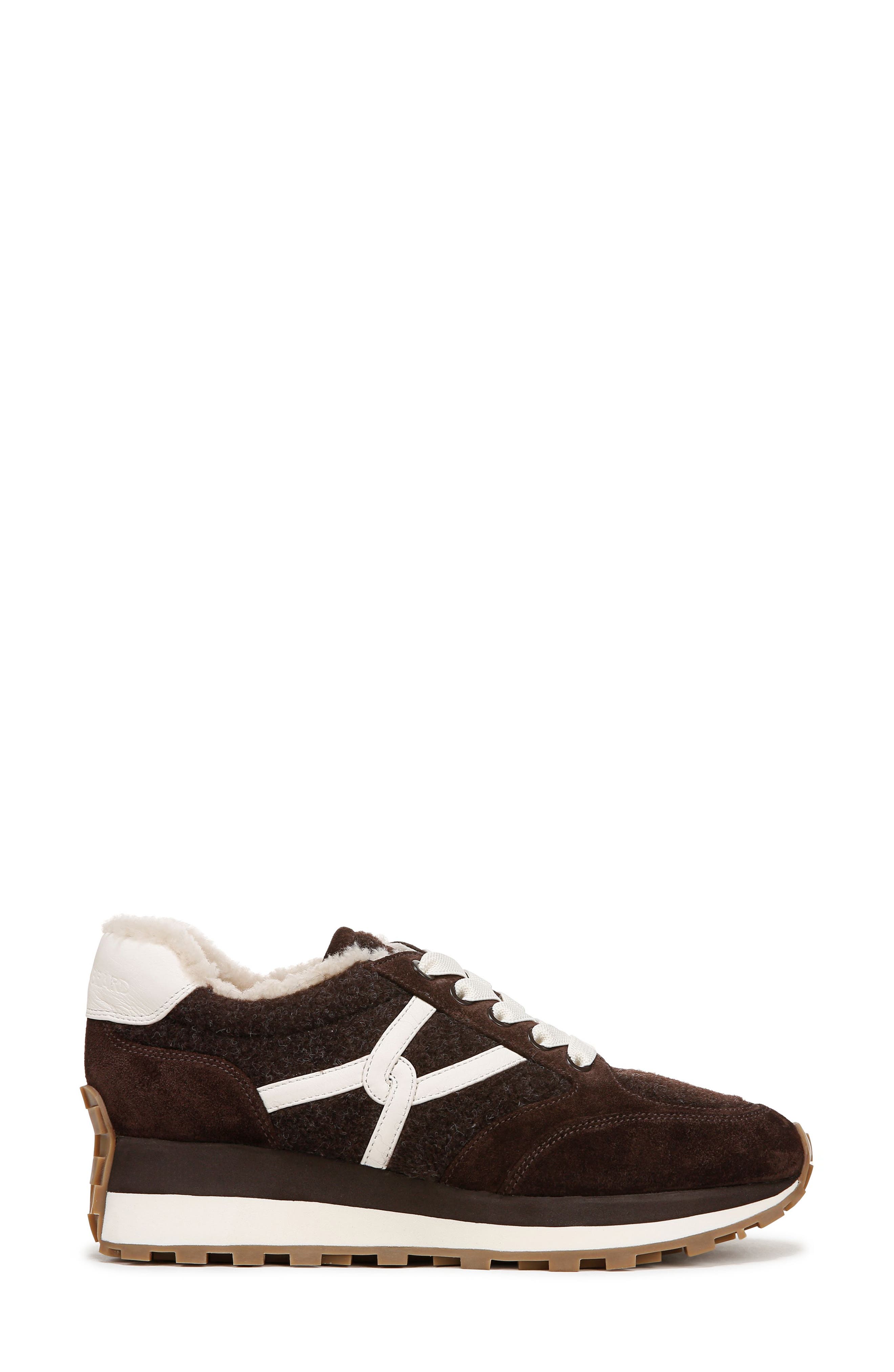 Valentina Genuine Shearling Lined Slip-On Sneaker, Alternate, color, ESPRESSO