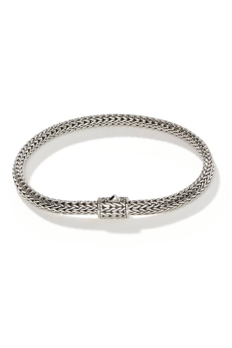 Icon Bracelet, Sterling Silver, 5mm, Alternate, color, SILVER