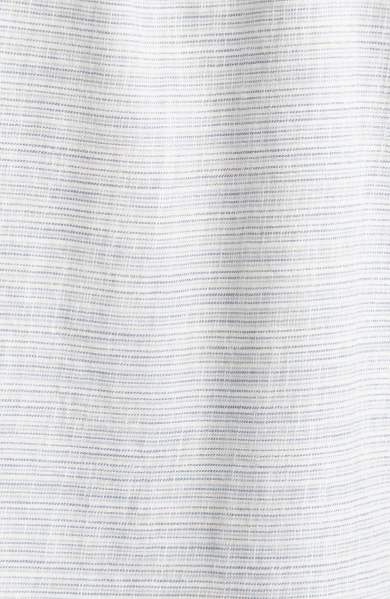 Marine Layer Stripe Short Sleeve Selvage Button-Up Shirt, Alternate, color, Blue