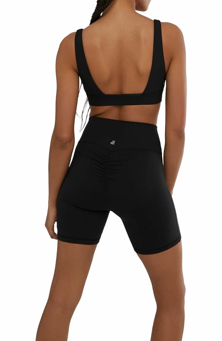 WeWoreWhat V-neck Bralette, Alternate, color, Black