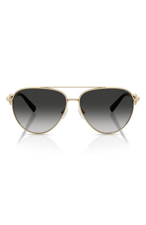59mm Gradient Pilot Sunglasses