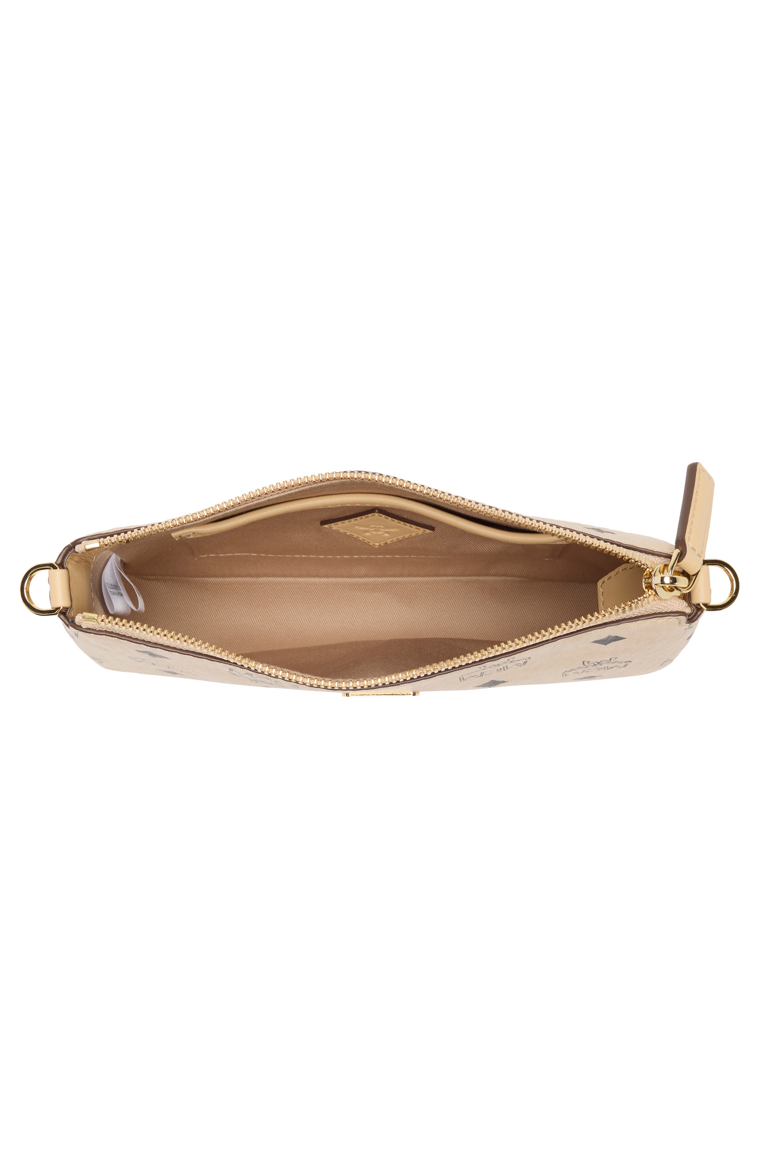 MCM Aren Shoulder Bag, Alternate, color, Beige