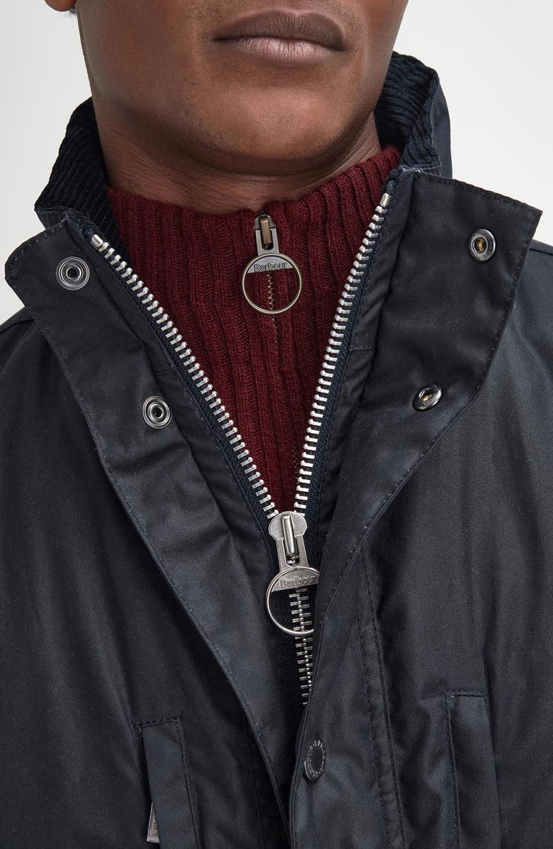 Barbour Falstone Waxed Cotton Jacket, Alternate, color, 