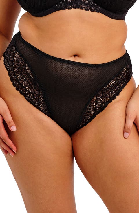 Tiernie Lace Trim Mesh Briefs