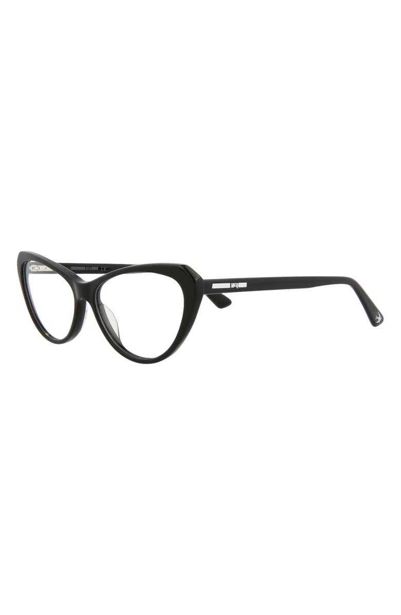 McQueen 56mm Cat Eye Optical Glasses, Alternate, color,