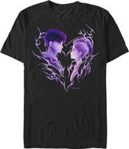 KPop Demon Hunters Men's KPop Demon Hunters Jinu and Rumi Love Graphic T-Shirt