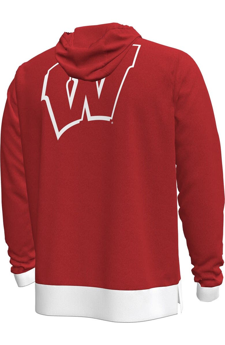 Under Armour Men's Under Armour Red Wisconsin Badgers 2024 On-Court Shootaround Long Sleeve Hoodie T-Shirt, Alternate, color, Red