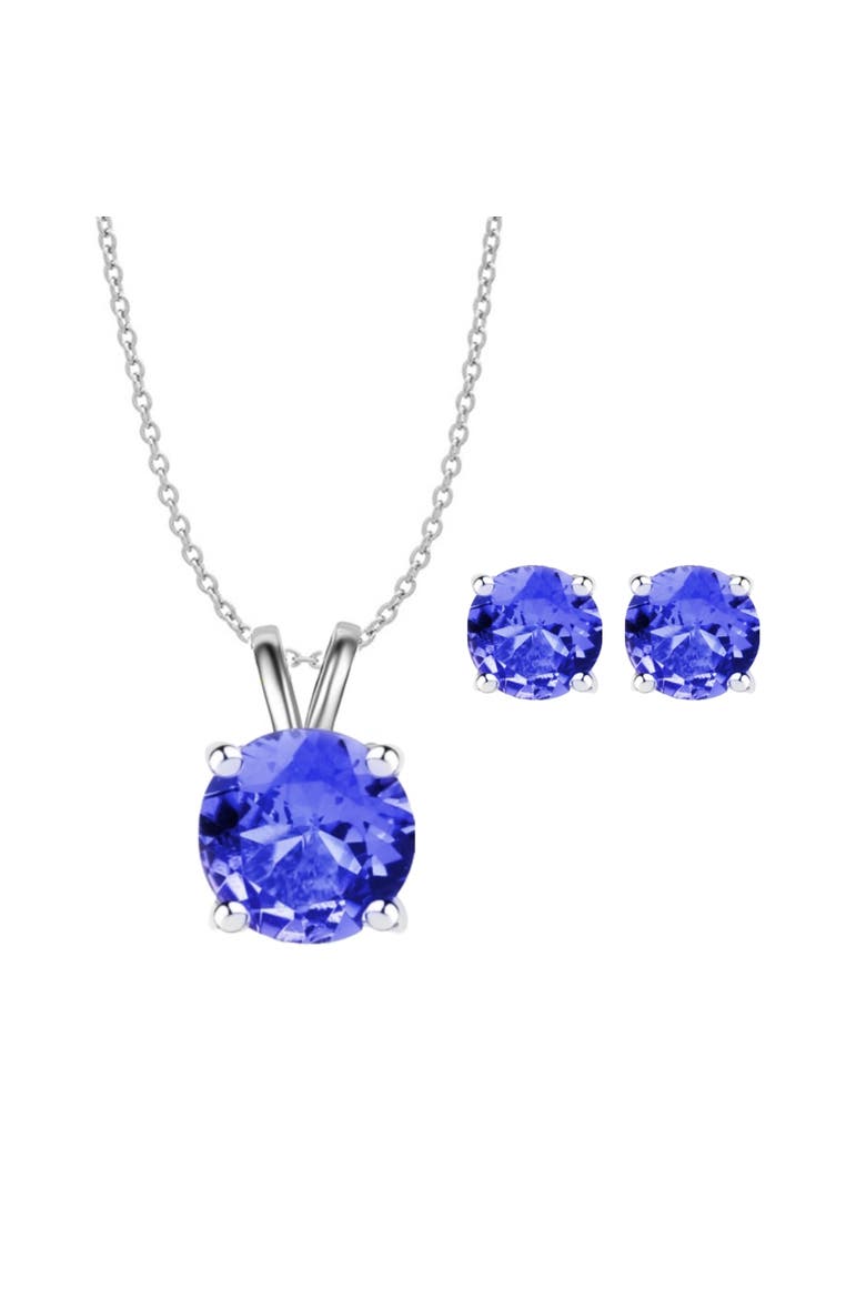 Sterling Silver Tanzanite Set, Main, color, Blue