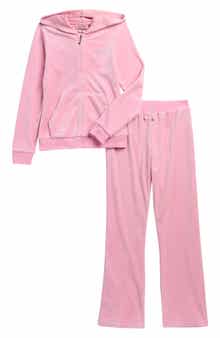 Kids' Velour Hoodie & Sweatpants Set