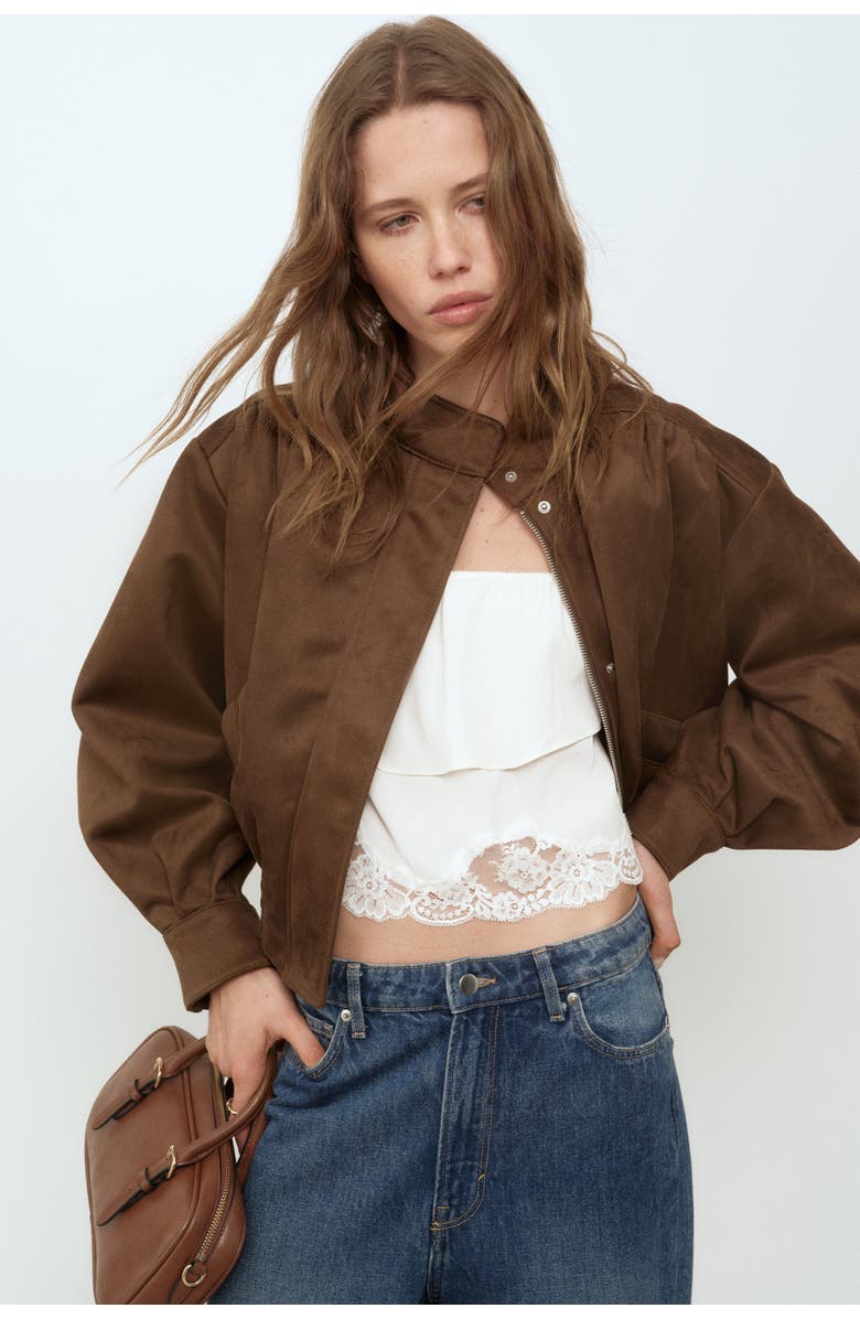 H&M Jacket, Alternate, color, Brown