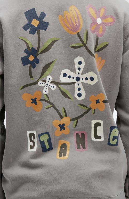Stance Harvest Floral Graphic Sweatshirt In Cement
