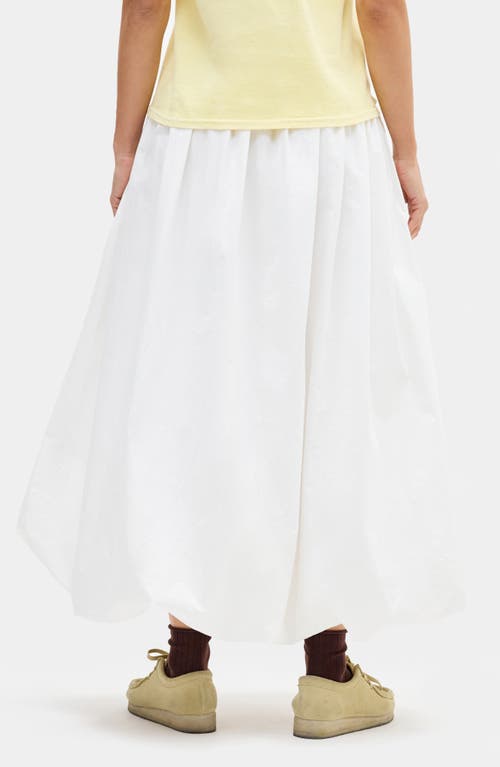 Shop Bdg Urban Outfitters Bubble Hem Maxi Skirt In White