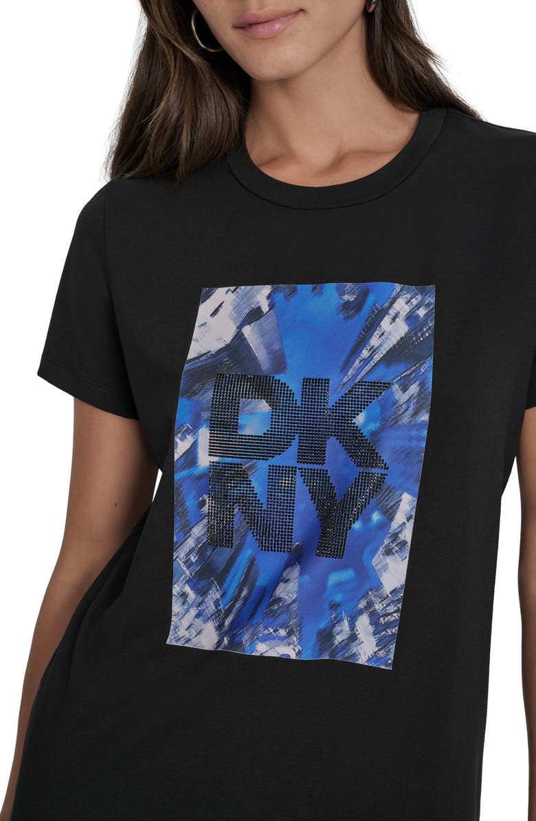 DKNY Skyscraper Graphic T-Shirt, Alternate, color, Black