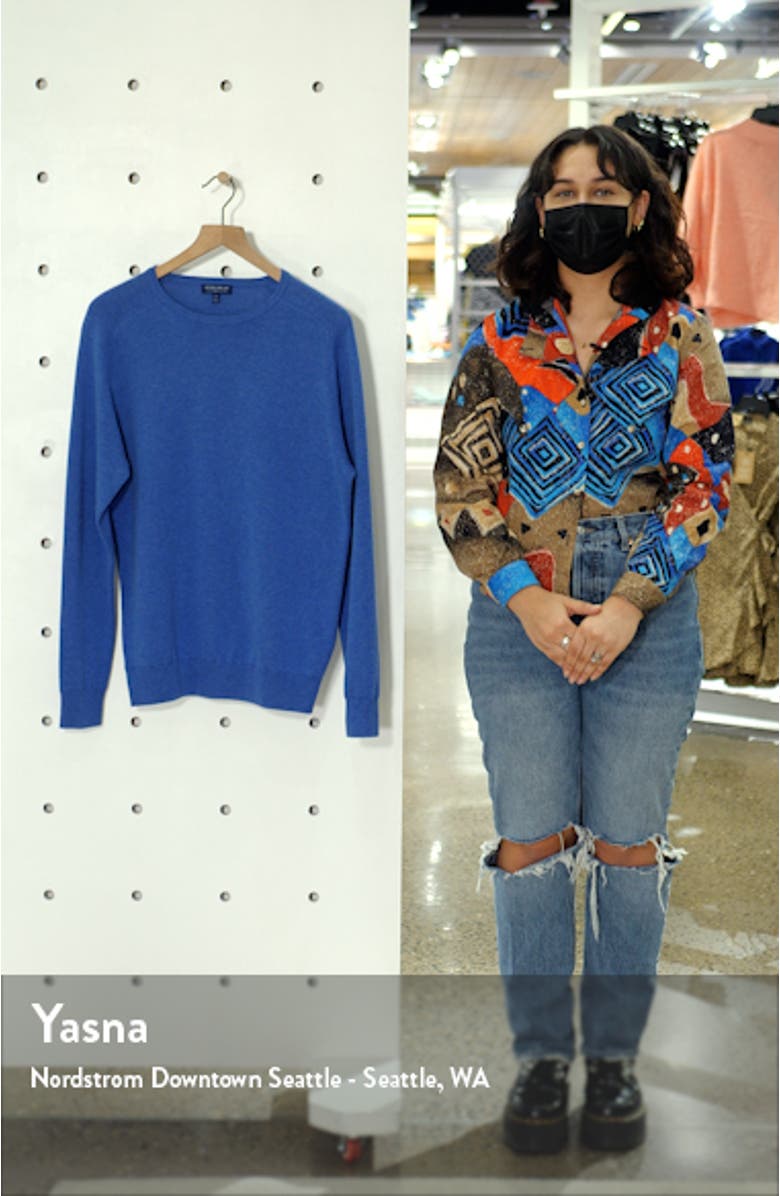 Crown Crafted Cotton Blend Crewneck Sweater, sales video thumbnail