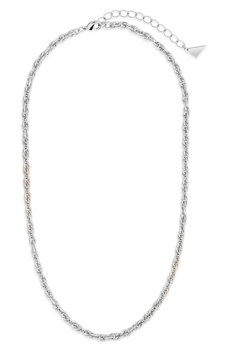 Sterling Forever Alex Chain Necklace, Main, color,