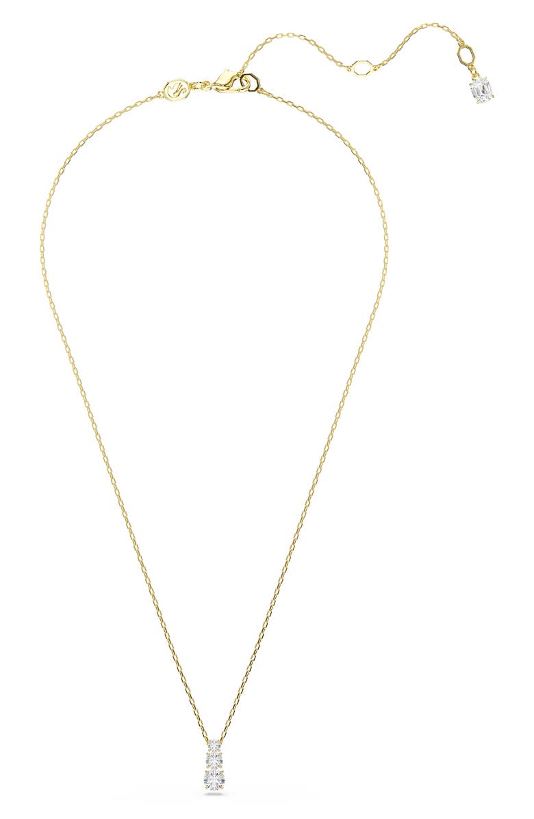 Swarovski Stilla Attract Pendant Necklace, Alternate, color, Gold/ White