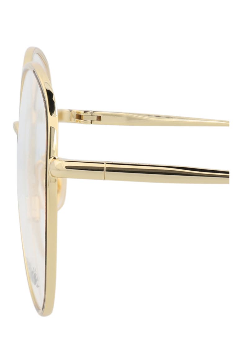 54mm Round Optical Glasses, Alternate, color, GOLD GOLD TRANSPARENT