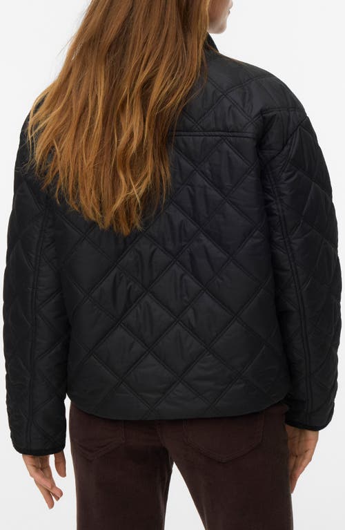 Vero Moda Minnesota Quilted Short Jacket In Black