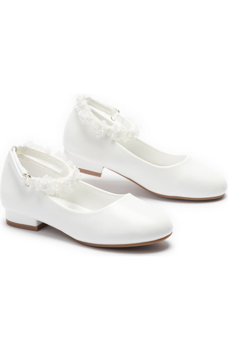 Tulleen Elara Flower Shoes, Main, color, White