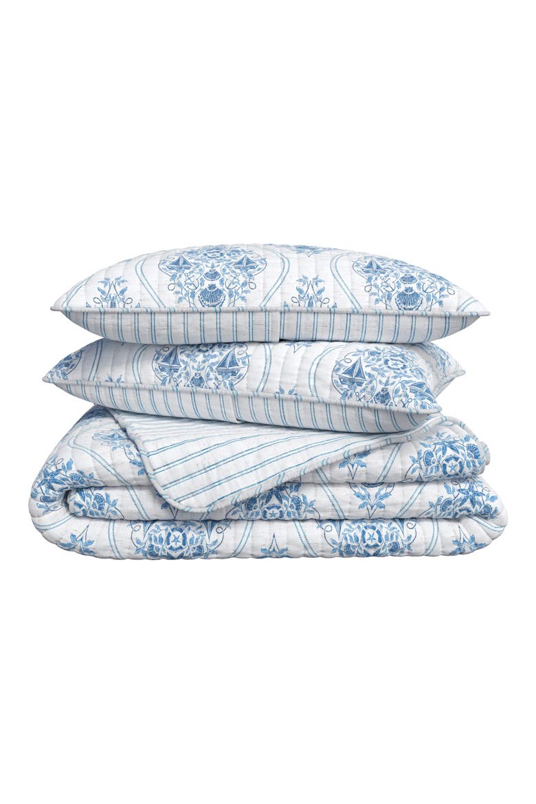3-Piece Nautical Medallion Quilt Set, Main, color, NAUTICAL MEDALLION