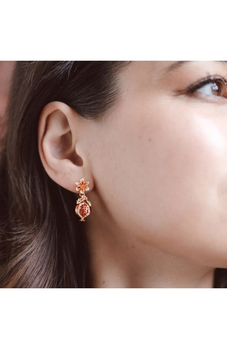 Bill Skinner Studio Pomegranate Drop Earrings, Alternate, color, Pomegranate
