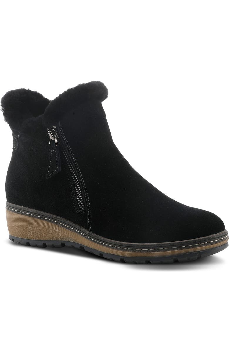 Spring Step Republic Water Resistant Bootie With Faux Fur Trim, Main, color,