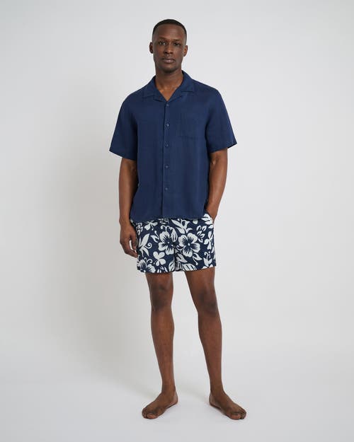 Onia Charles 5" Swim Trunk In Deep Navy Multi