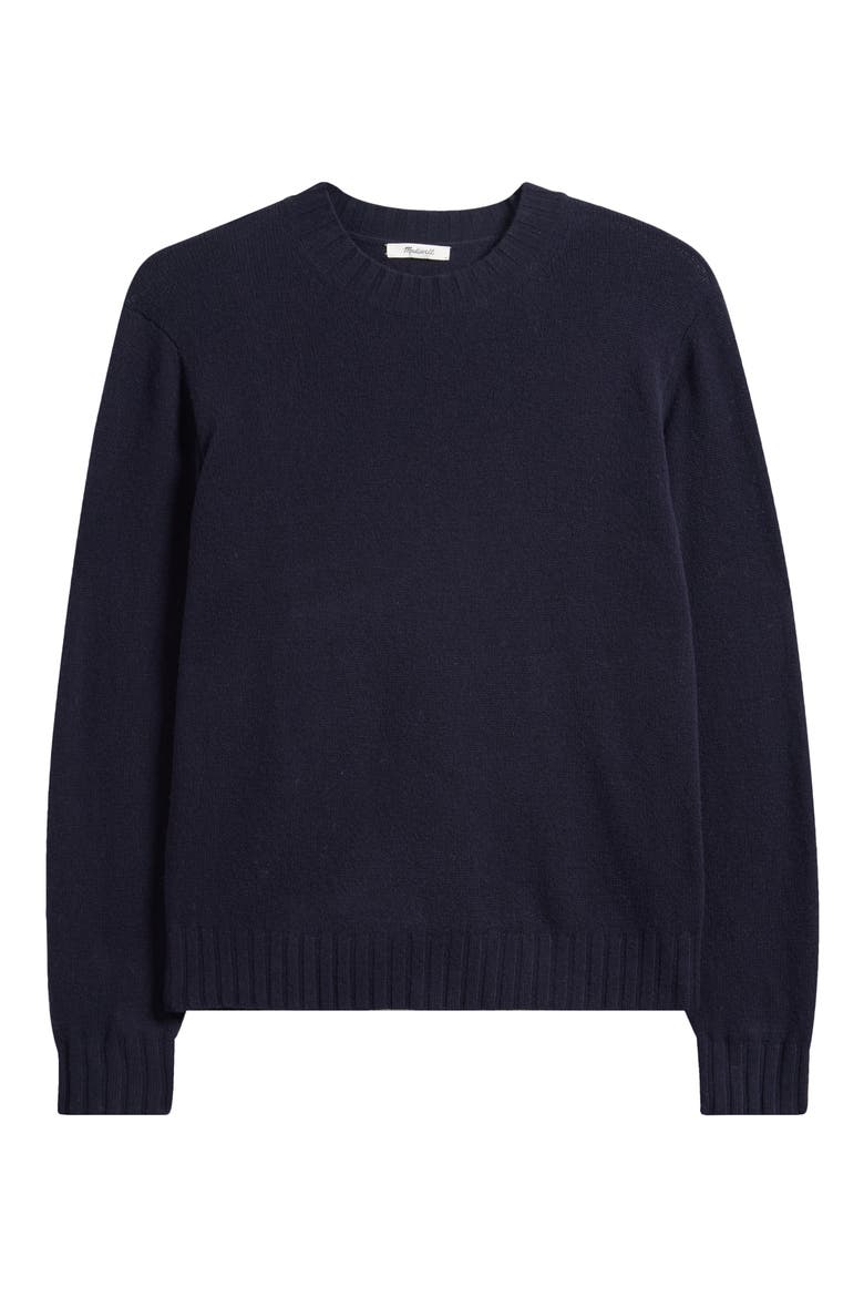 Crewneck Heritage Merino Wool Sweater, Alternate, color, NAVY
