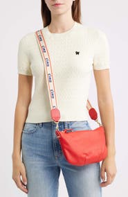 Clare V. Petit Moyen Leather Messenger Bag