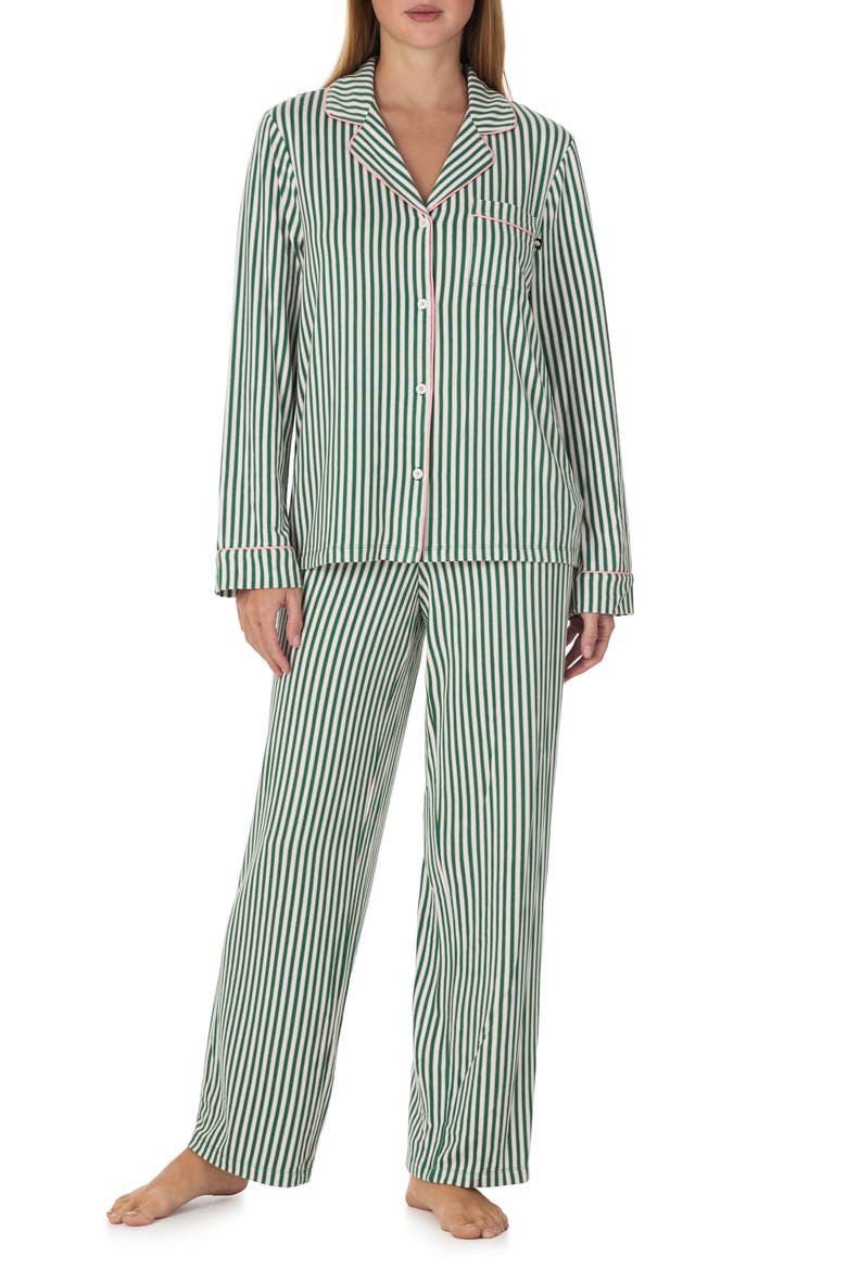 Dot Pajamas, Main, color, GREEN STRIPE