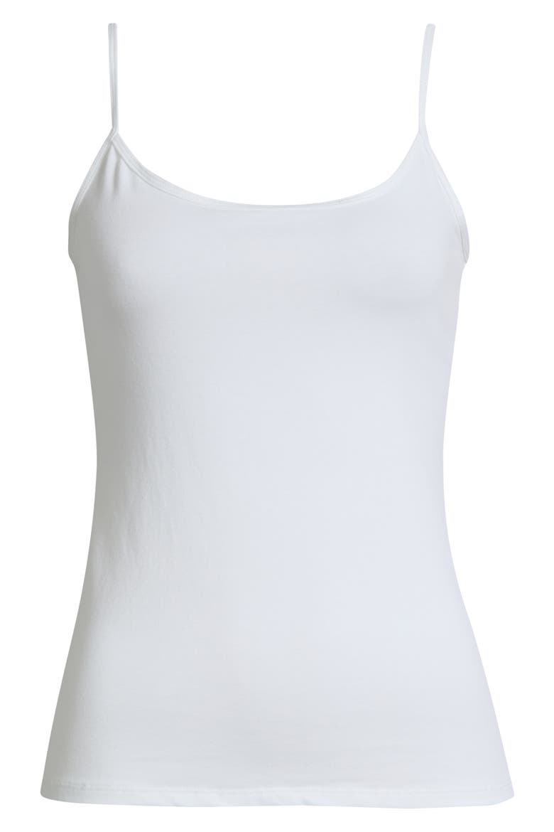 Core Stretch Cotton Camisole, Alternate, color, WHITE