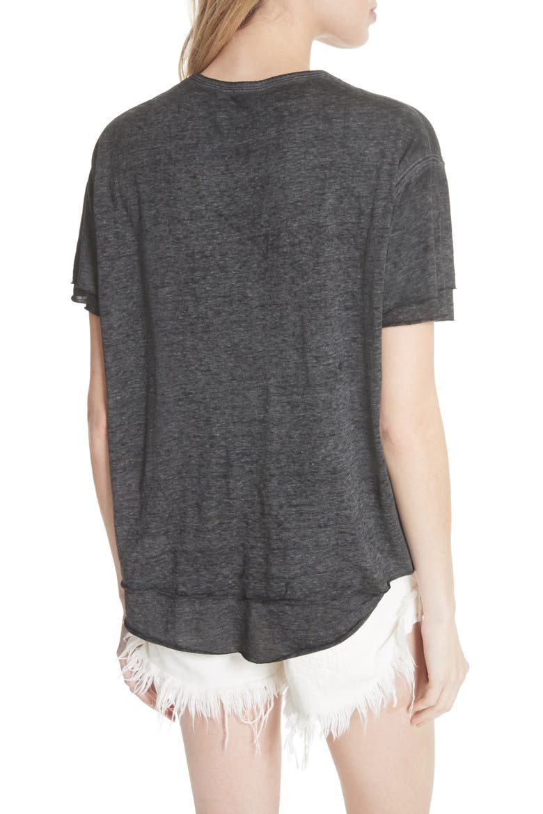 We the Free by Free People Cloud Nine Tee, Alternate, color, CARBON