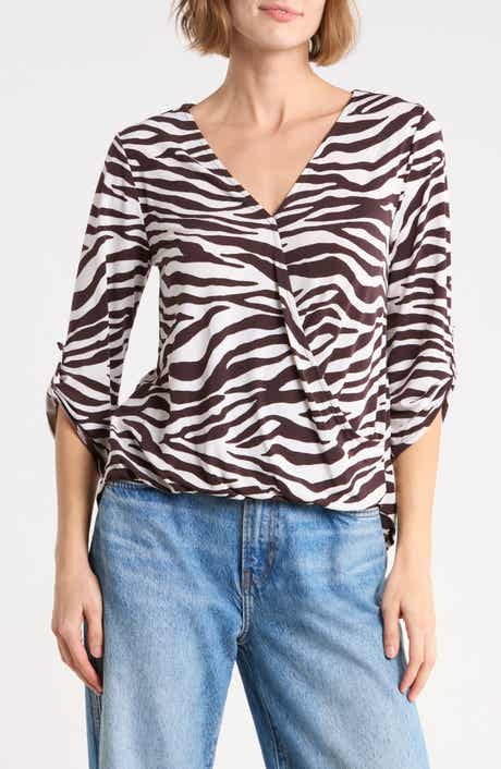 Roll Tab Sleeve Top