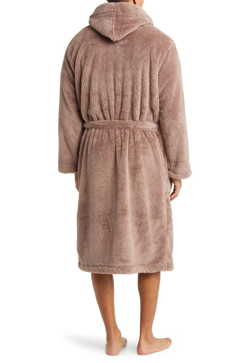 UGG<sup>®</sup> Beckett Fleece Hooded Robe, Alternate, color, Allspice