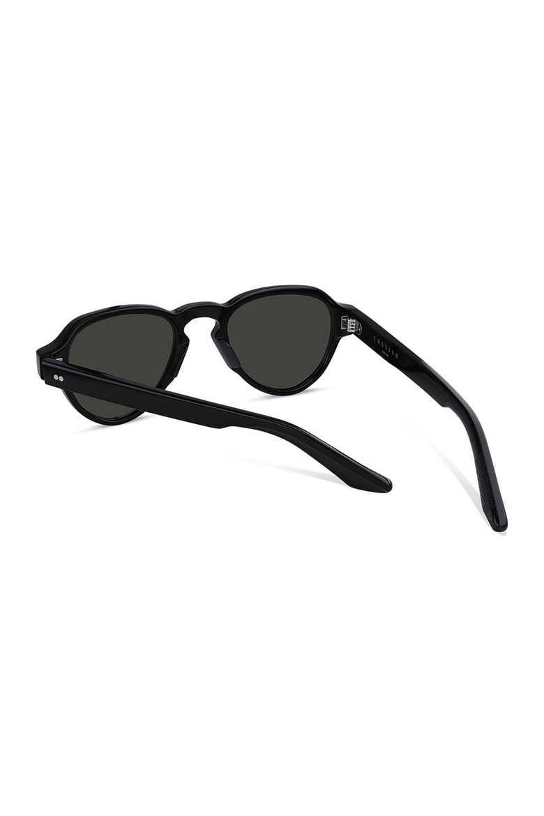 Soul 51mm Pilot Acetate Sunglasses, Alternate, color, Black