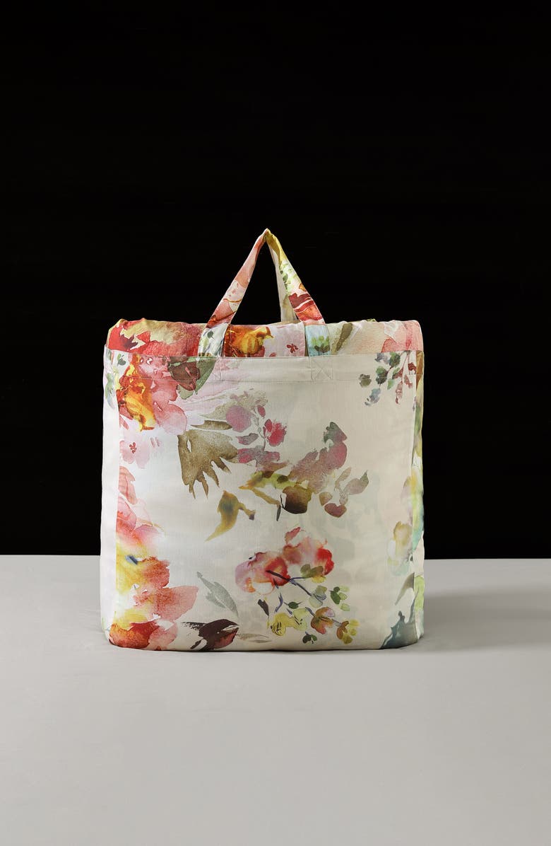 Bebejan Antique Flowers Cotton 5-Piece Reversible Comforter Set, Alternate, color, White