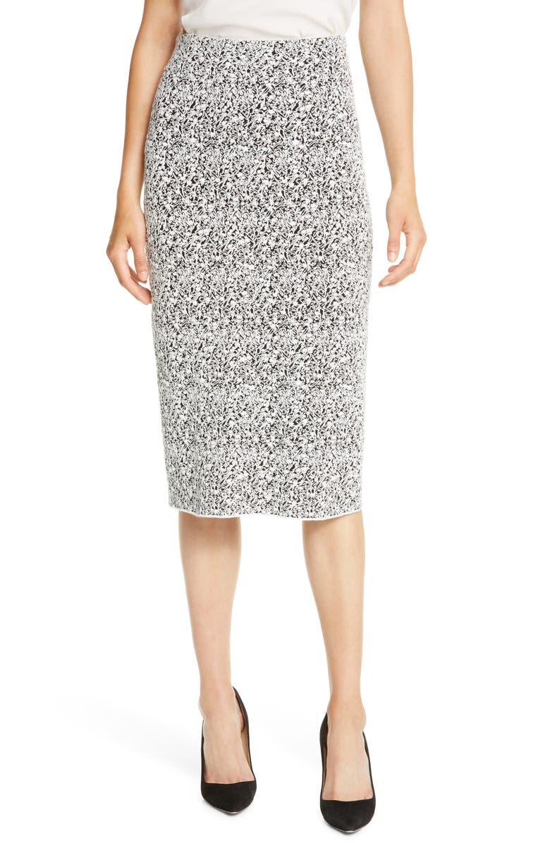 BOSS Fucille Knit Midi Pencil Skirt, Main, color,