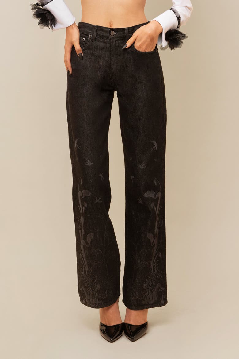 Tarot Relaxed Wide-Leg Dark Denim Jean, Alternate, color, Dark Denim