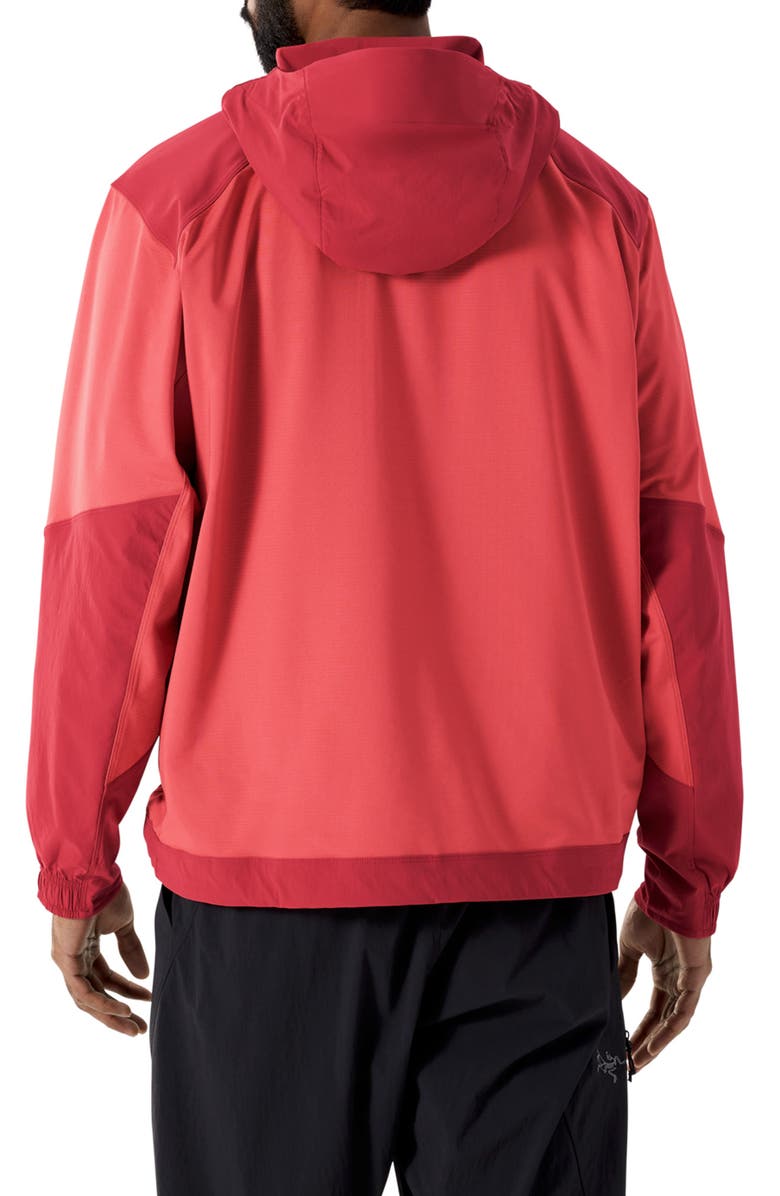 Arc'teryx Konseal SL Quarter Zip Hoodie, Alternate, color, Stone Red/ Dark Stone Red