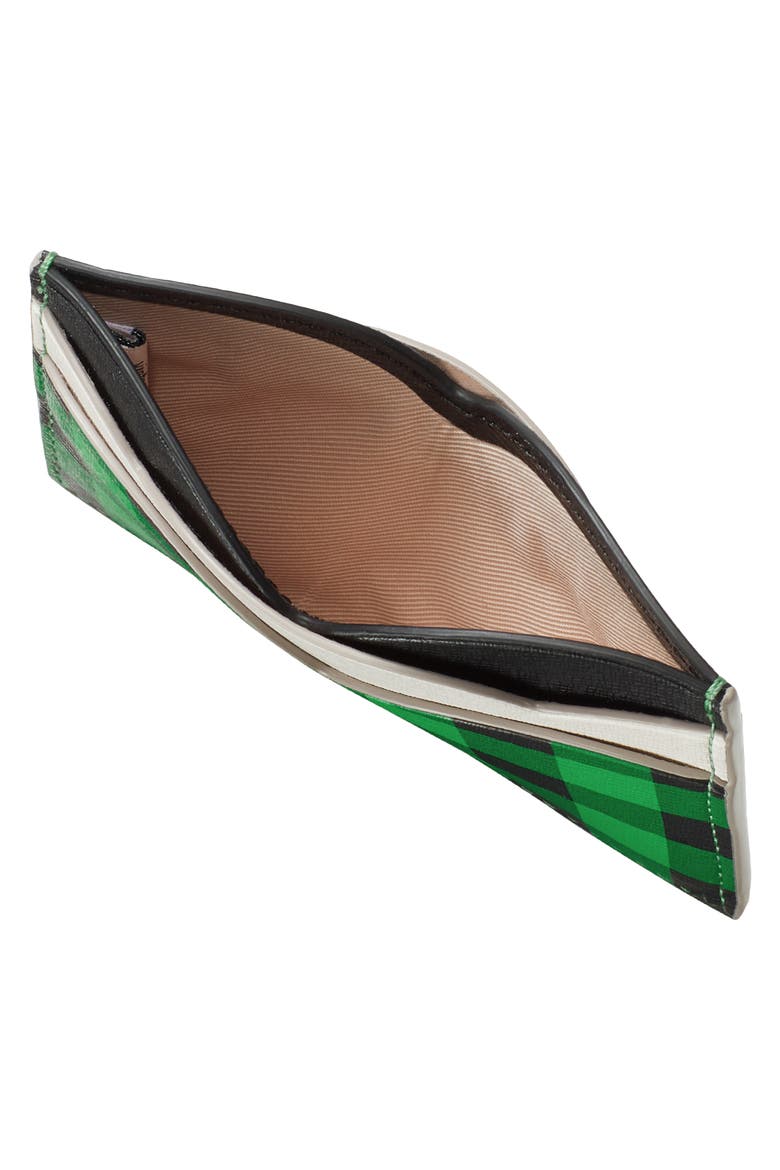 frog leather card case, Alternate, color, GREEN MULTI