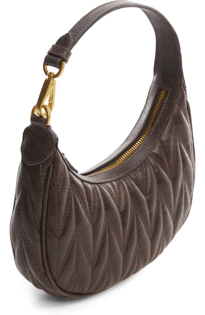 MANGO Quilted Faux Leather Convertible Shoulder Bag, Alternate, color,