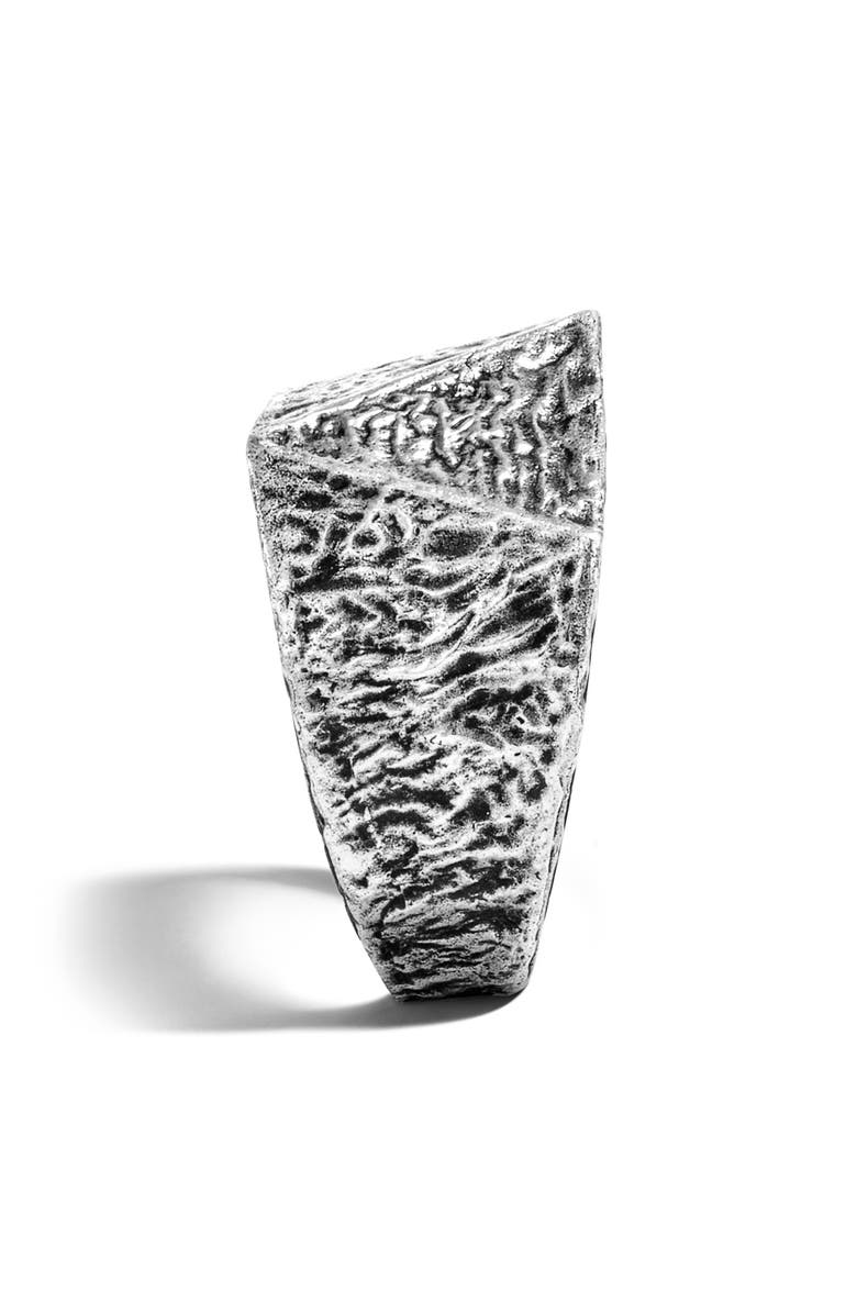 John Hardy Men's Tiga Sterling Silver Signet Ring, Alternate, color, Silver