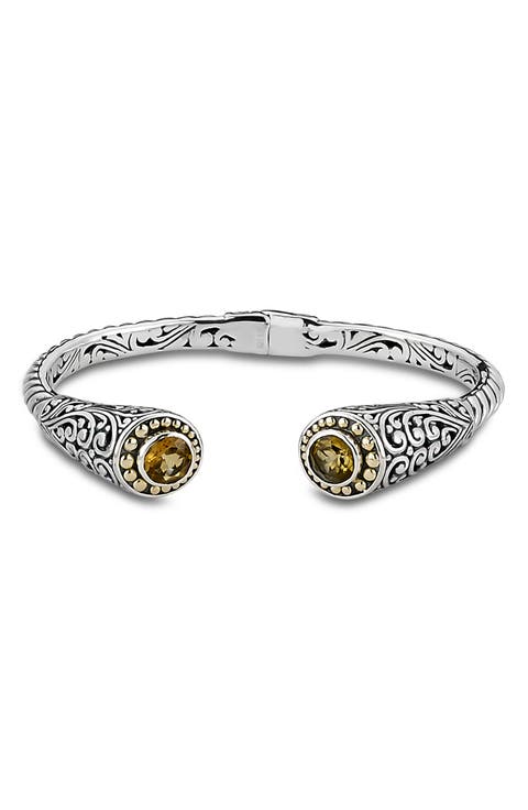 Tipped Two-Tone Bangle