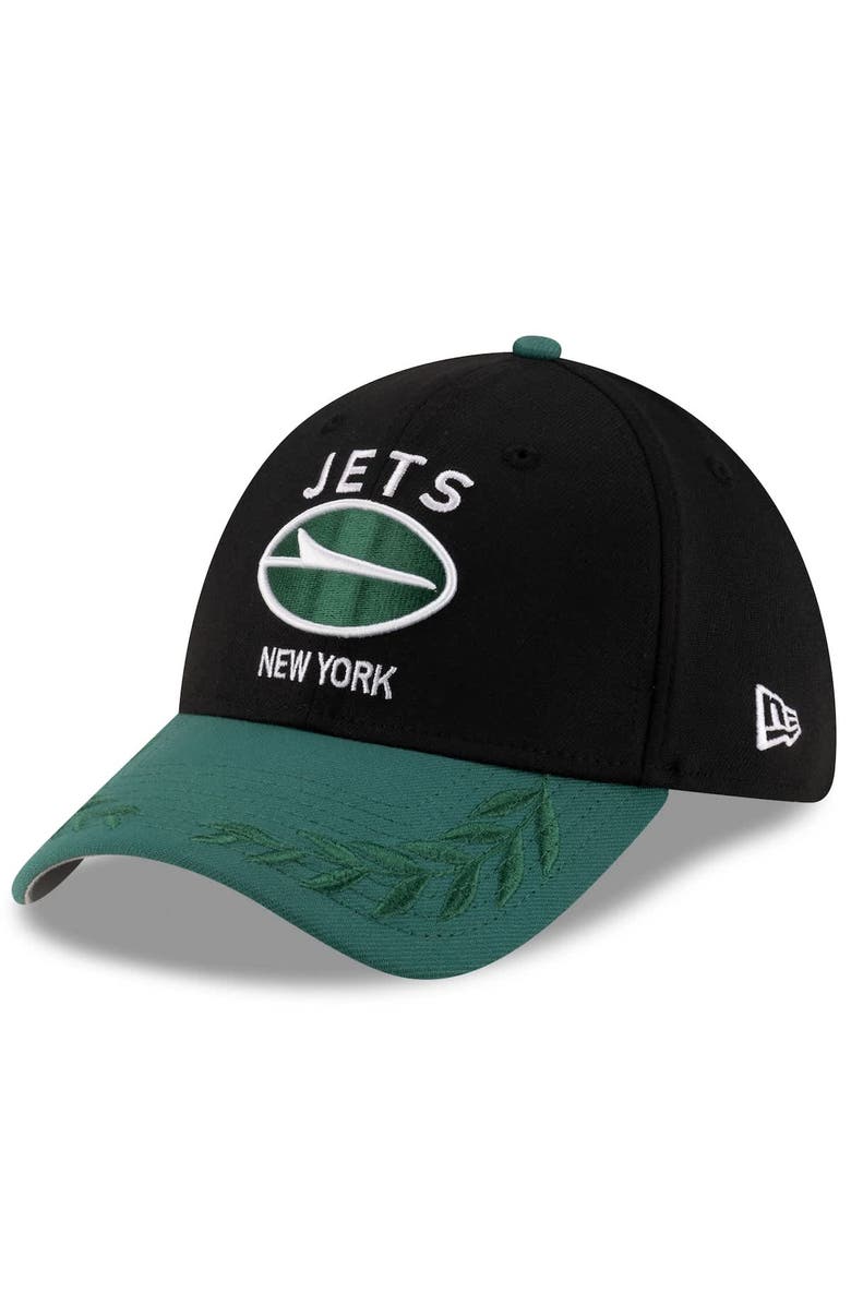 New Era Men's New Era Black/Green New York Jets 2025 NFL Draft 39THIRTY Flex Hat, Alternate, color, Black