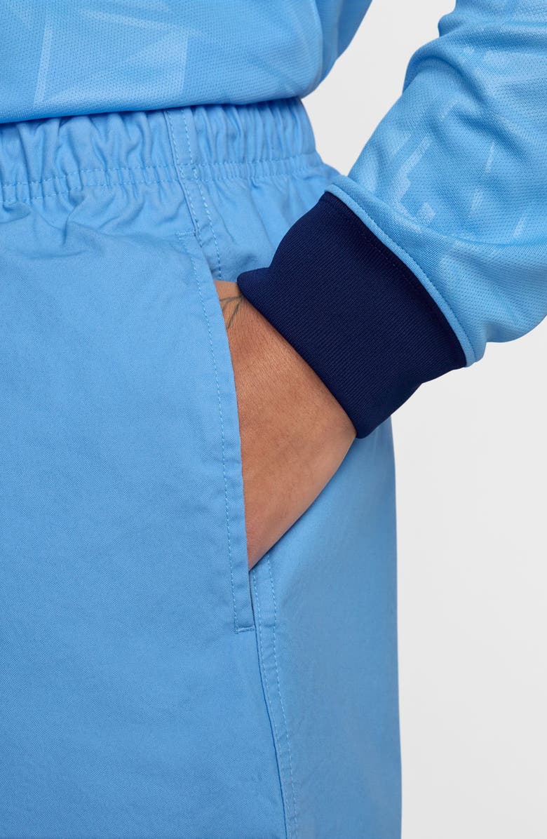 Nike Club Washed Flow Shorts, Alternate, color, University Blue