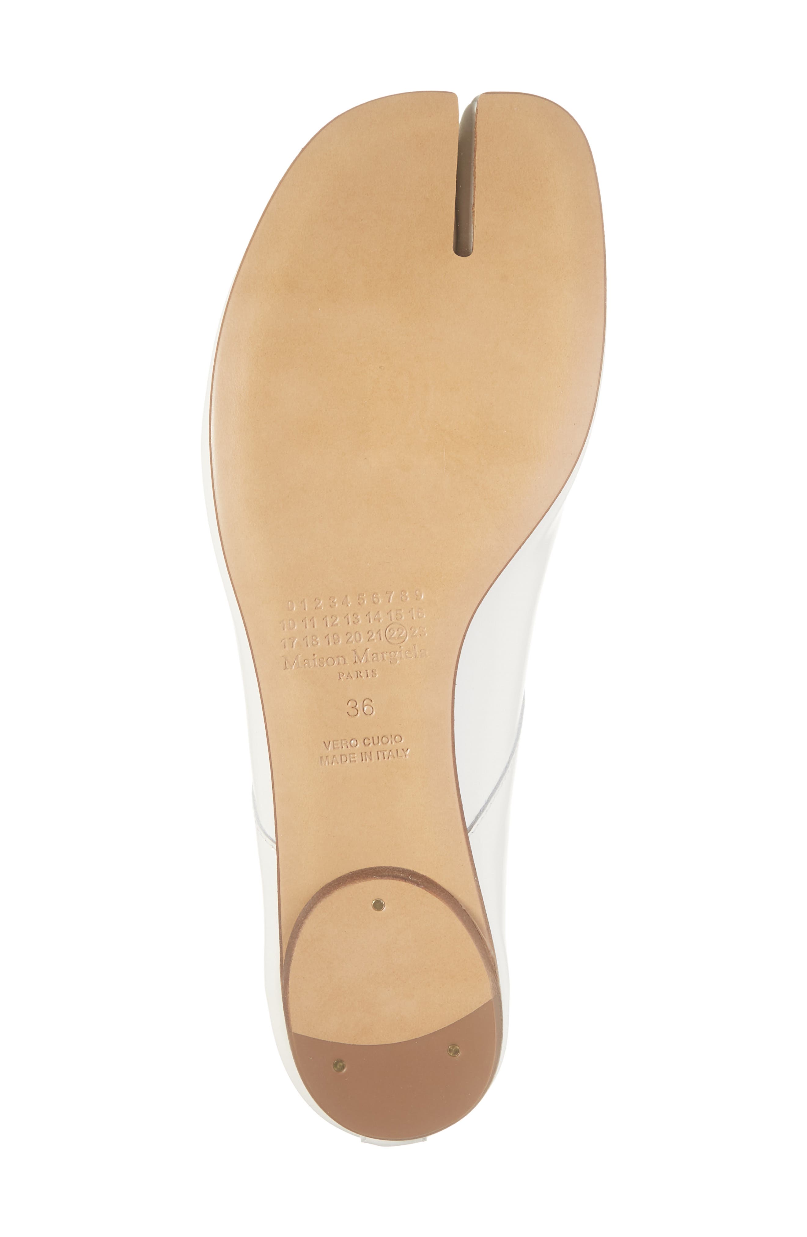 Tabi Ballet Flat, Alternate, color, WHITE