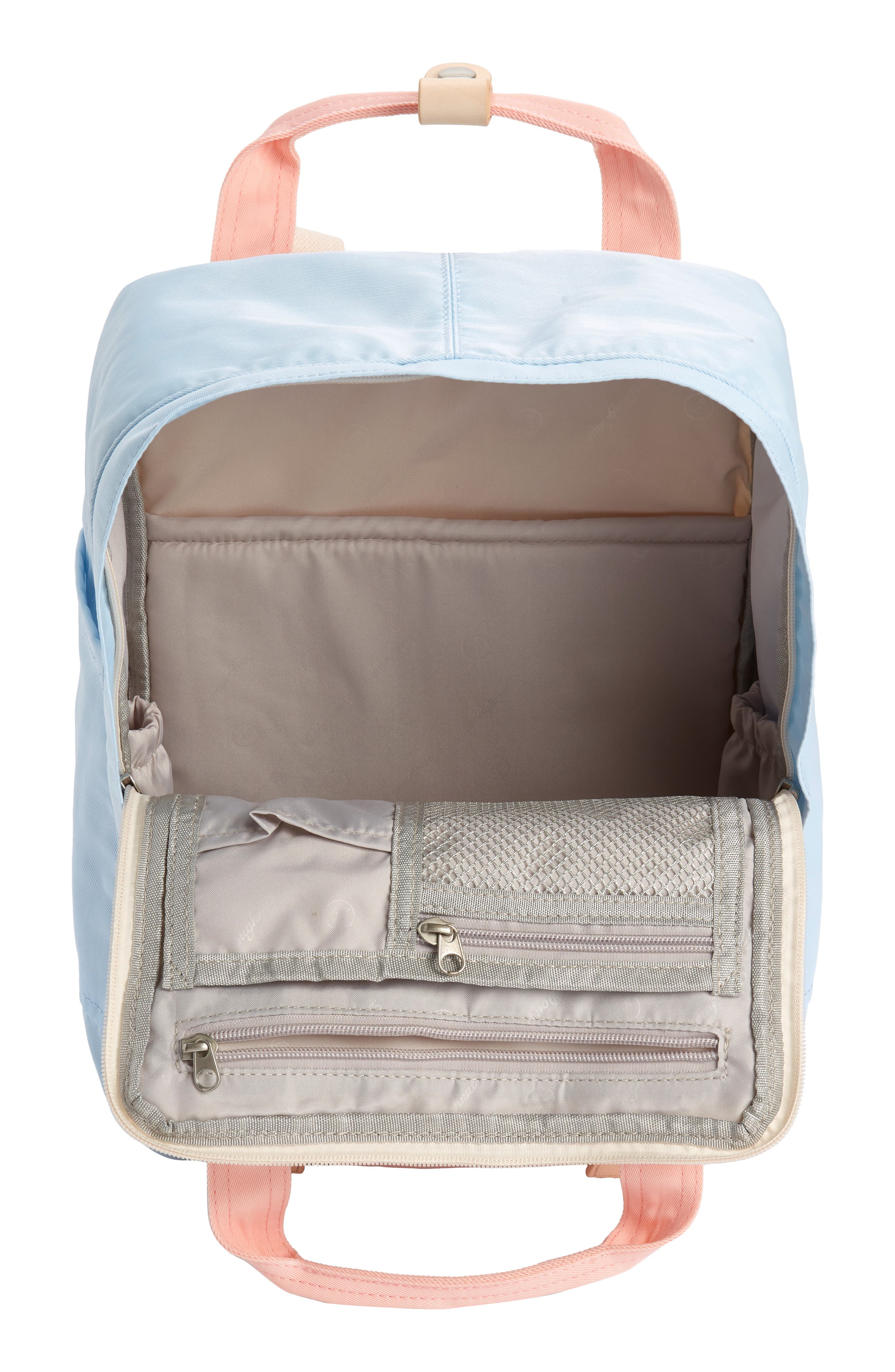 Doughnut Macaroon Colorblock Backpack, Alternate, color, 