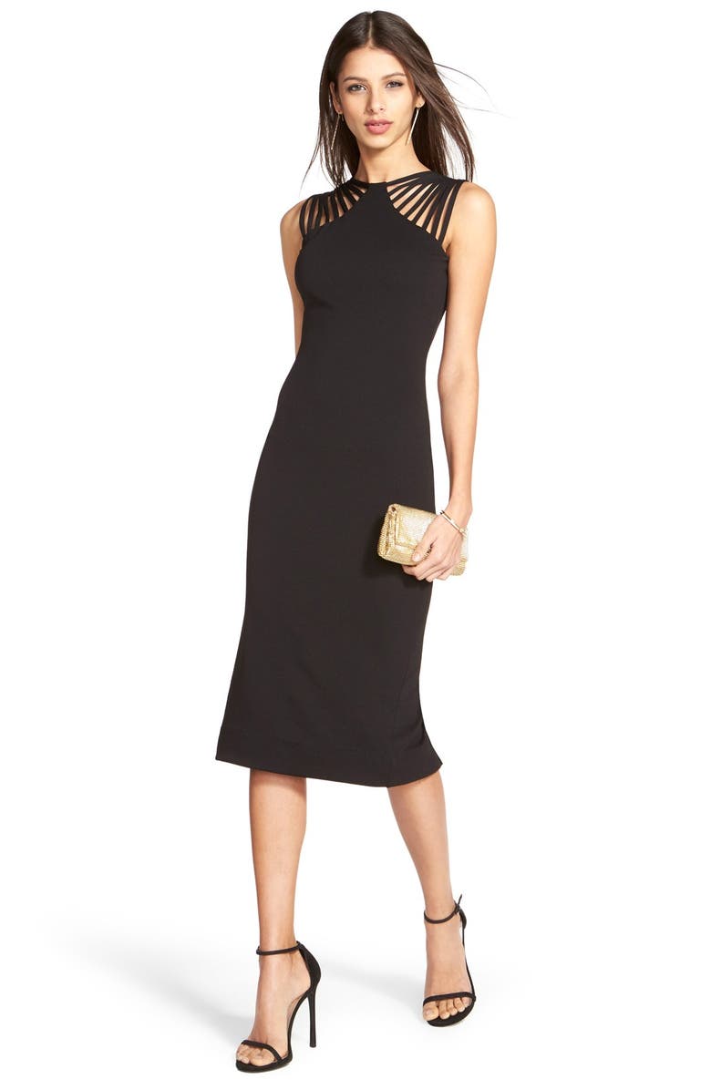 Dress the Population Gwen Midi Dress, Alternate, color, 
